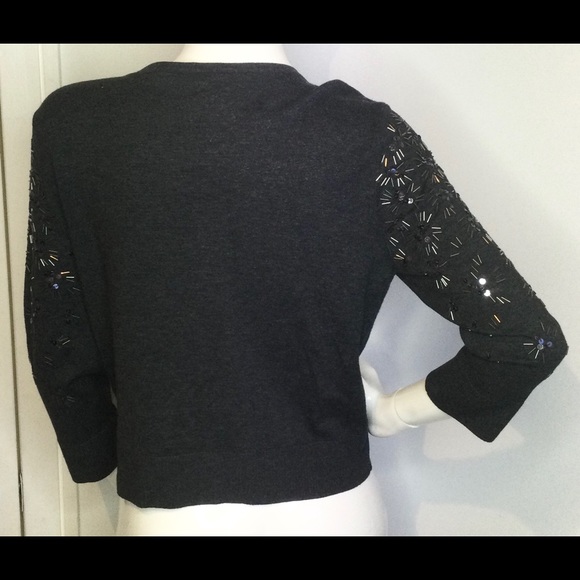 NWT White House Black Market Cardigan L beads - Picture 3 of 7